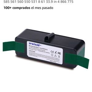 Rechargeable Li-ion Battery with Green Tabs